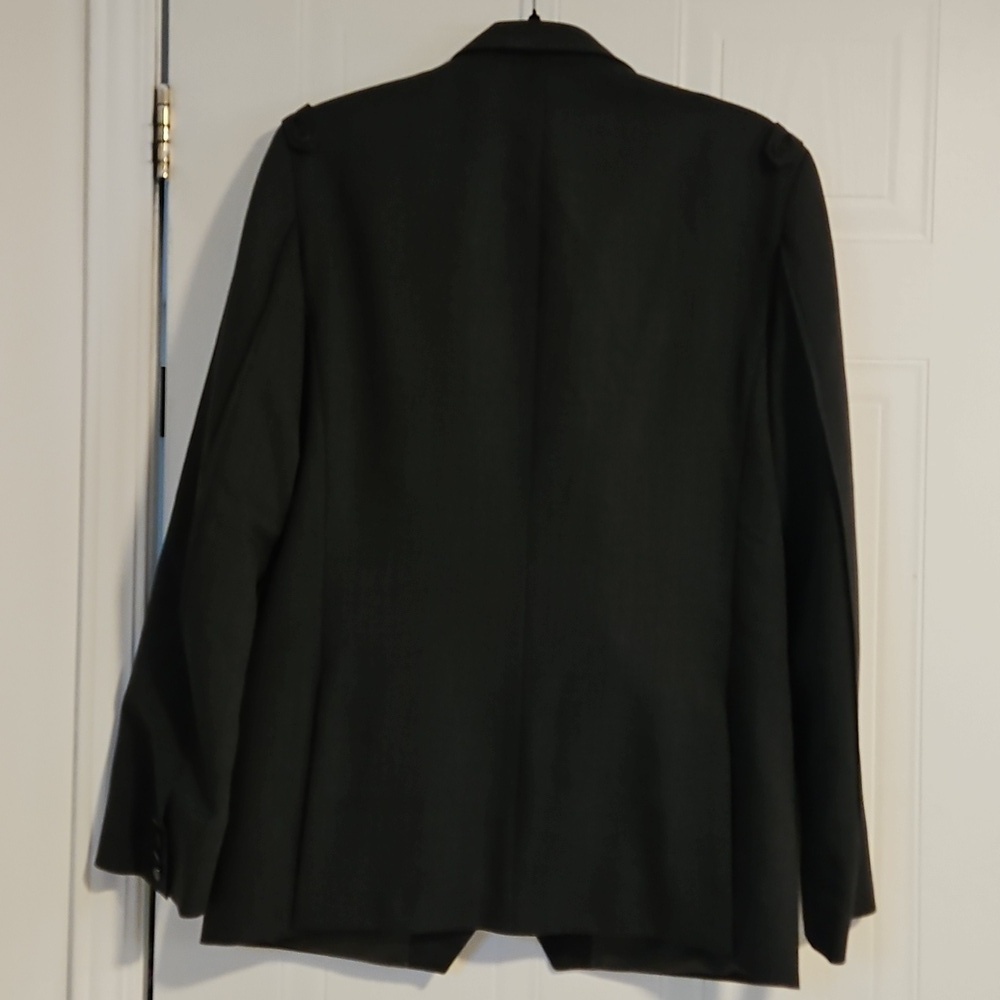 Full circle Mens Gray Wool blend Tuxedo Blazer (38) Pants (30) double breasted - Picture 5 of 9